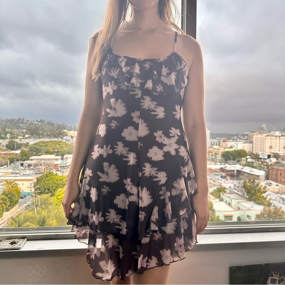 Urban Outfitters Brown and Pink Dress